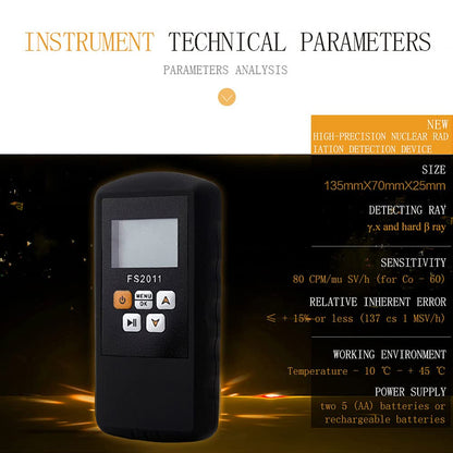 Portable Digital Radiation Detector Geiger Counter