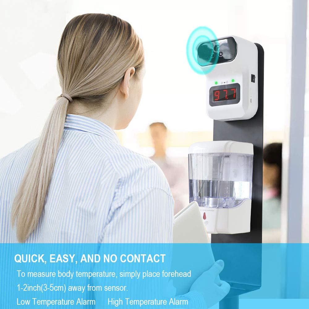 Digital Thermometer with Auto Soap Dispenser