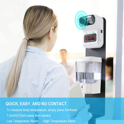 Digital Thermometer with Auto Soap Dispenser