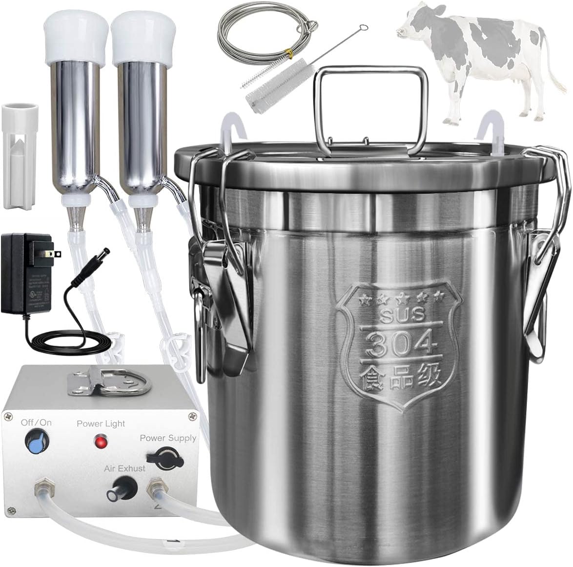 Compact Automatic Cow Milker 12L Capacity - Halri