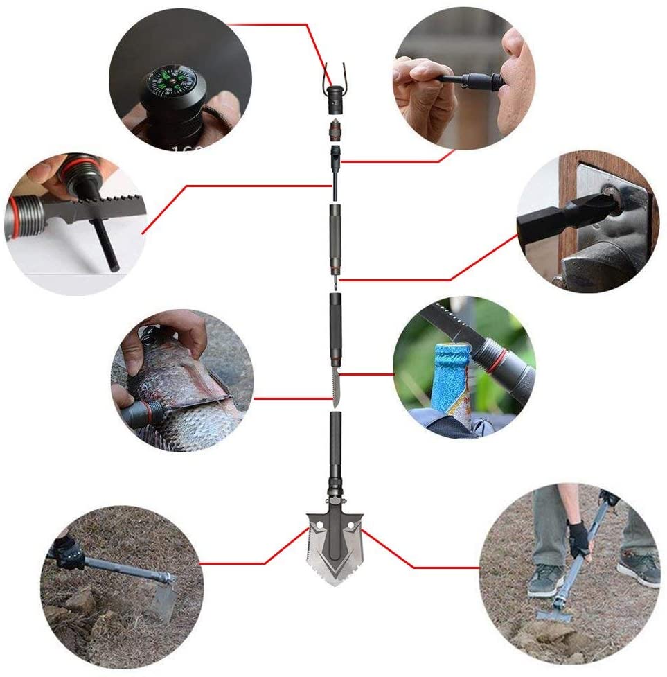 Tough Heavy Duty Camping Survival Shovel
