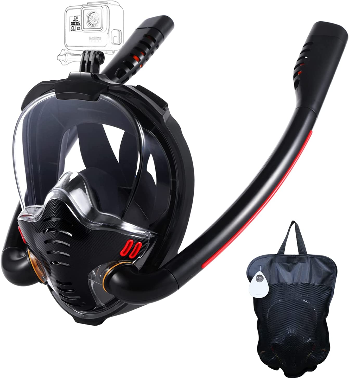 Clear Vision Snorkel Mask with Anti Fog Coating