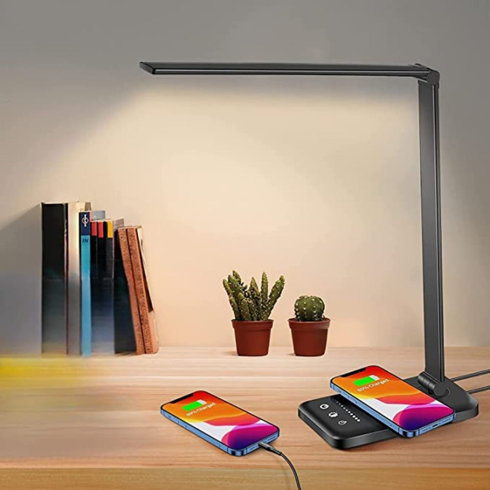 Compact LED Desk Light with USB Port and 5 Modes - Halri