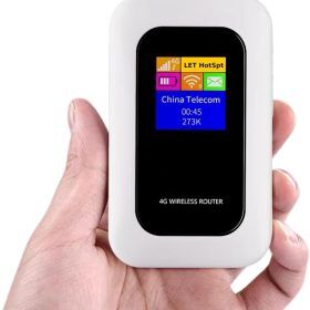 Compact Mobile Wi-Fi Router for Travel and Home Use