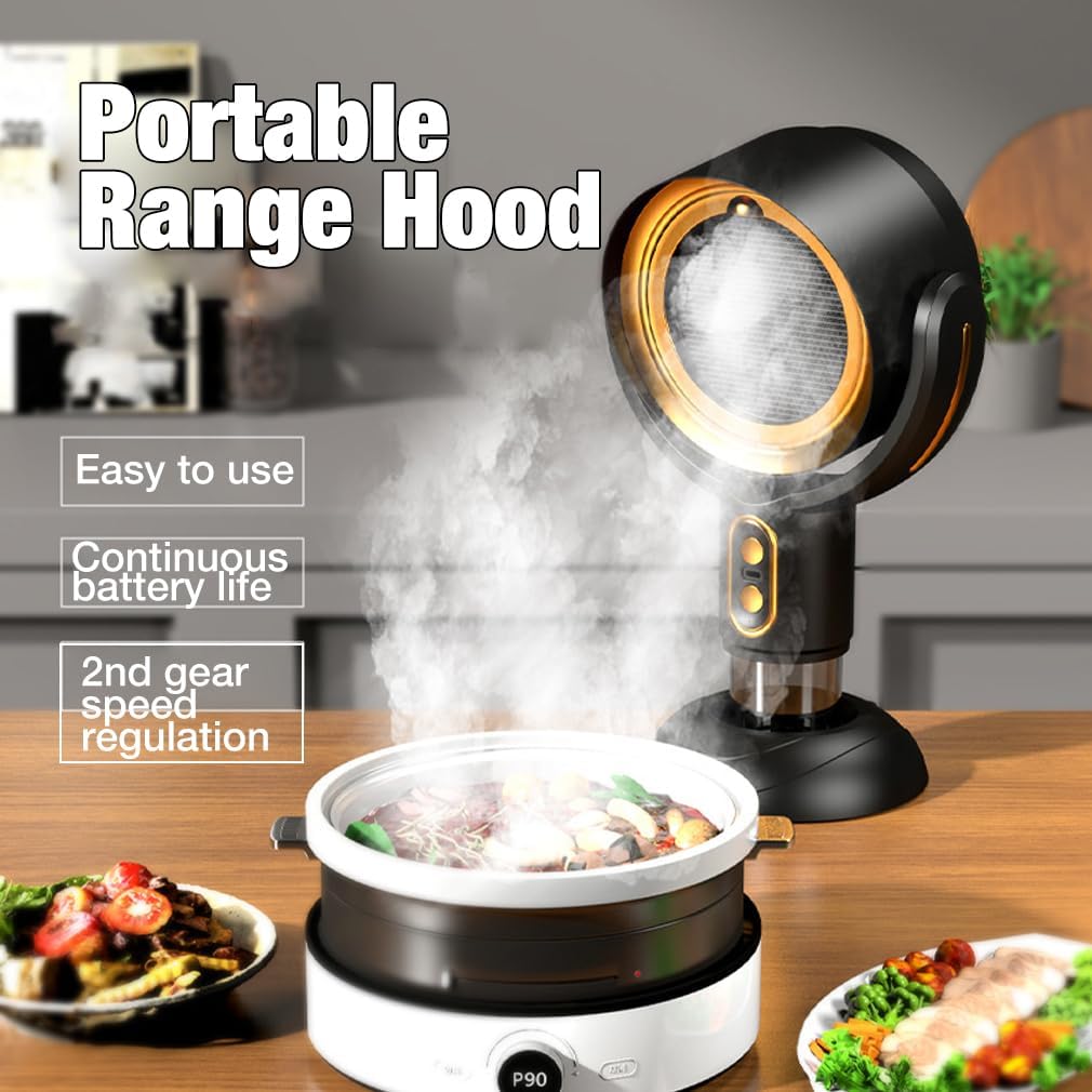 Compact Kitchen Range Hood with 2-Speed Fan