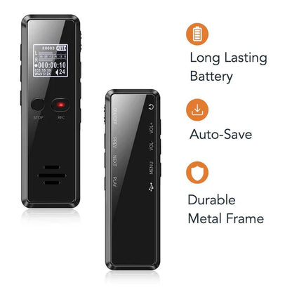 Compact Digital Audio Recorder with Speaker