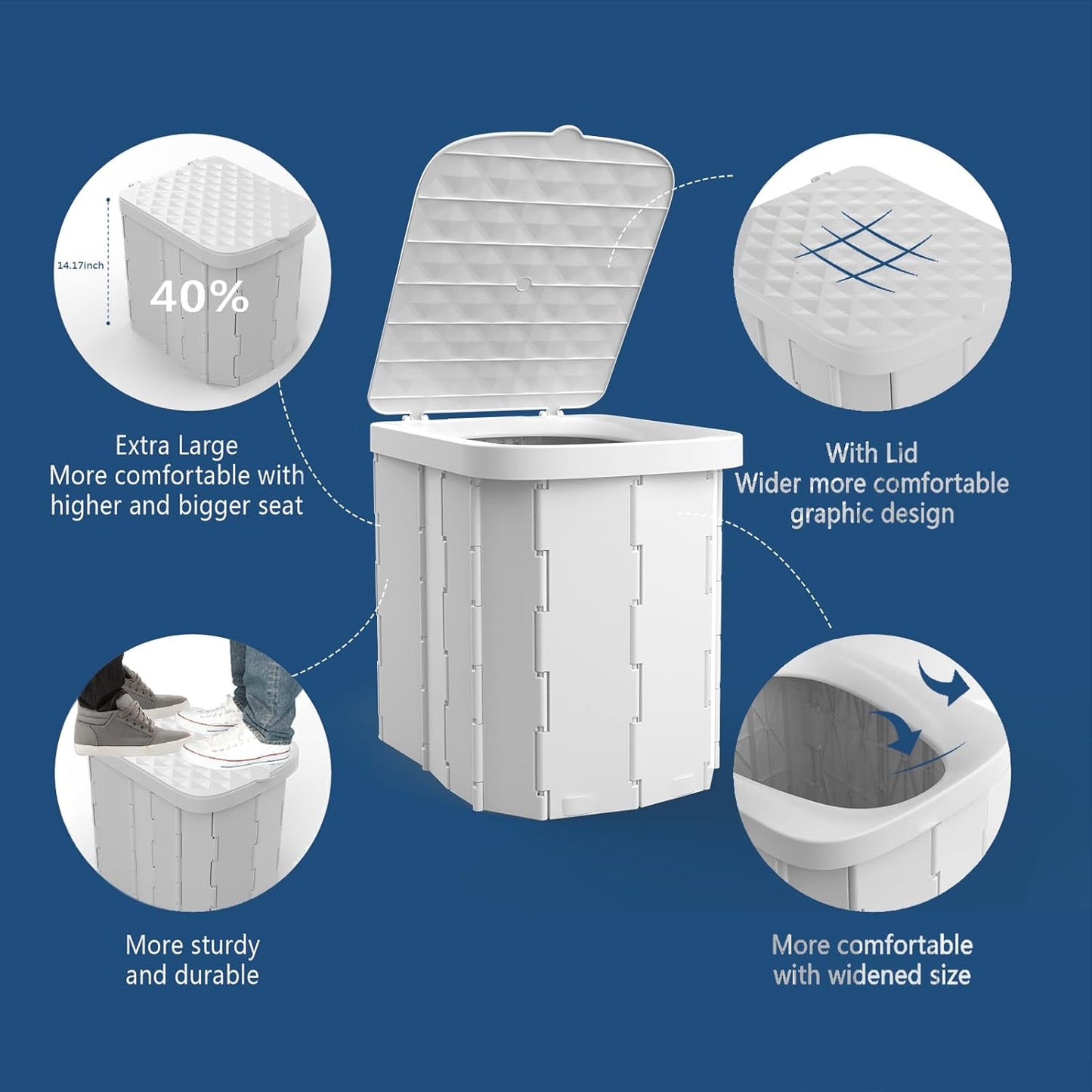 Compact Outdoor Travel Toilet