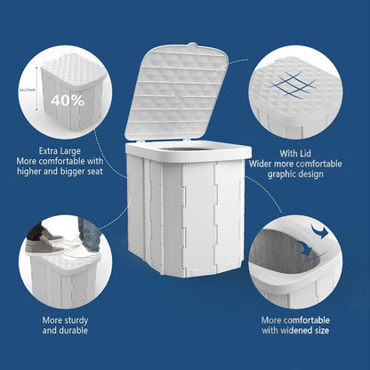 Compact Outdoor Travel Toilet