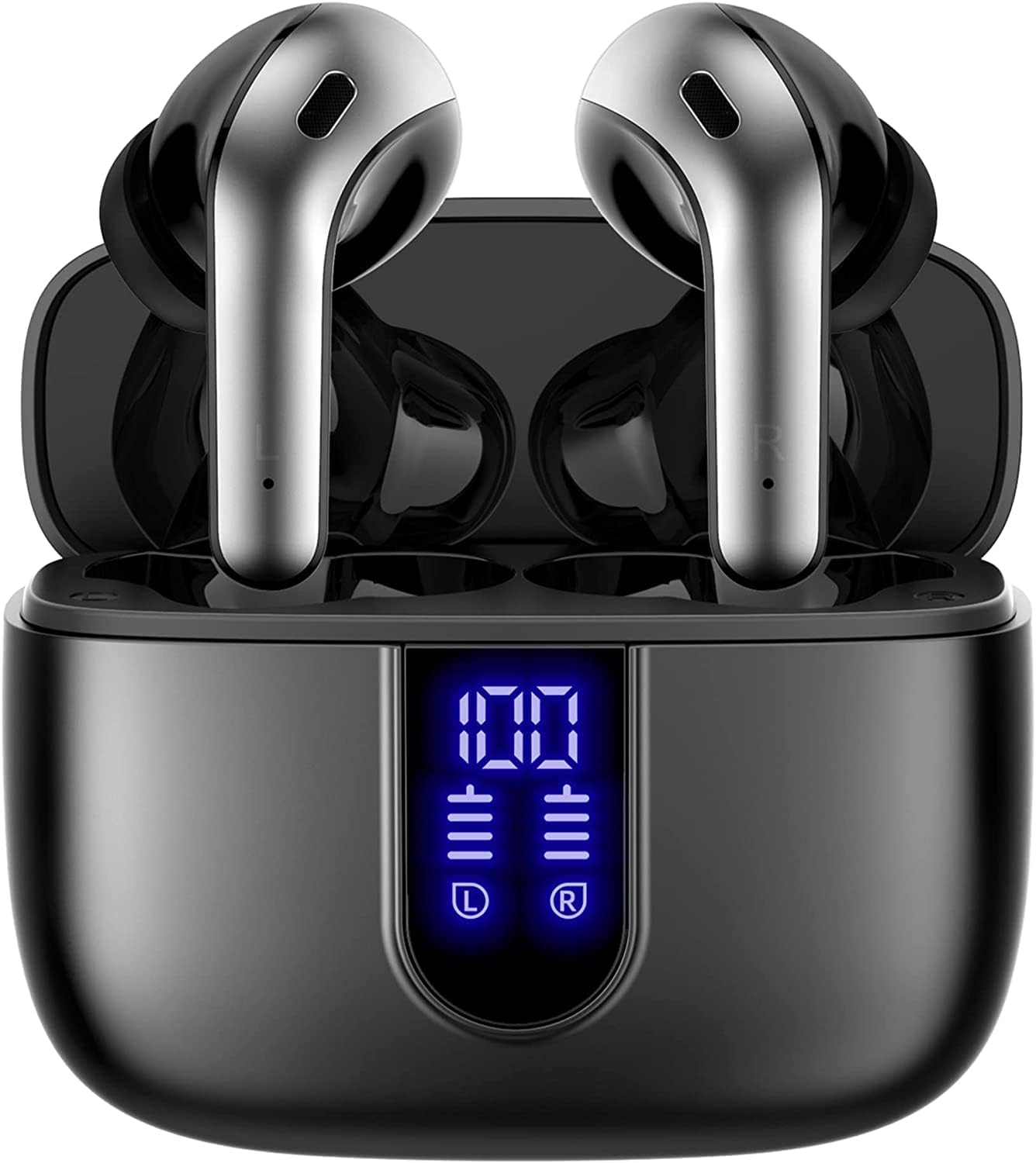 Compact Bluetooth Earbuds With Portable Charger - Halri