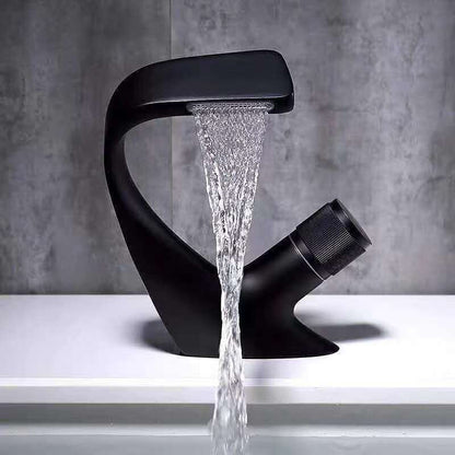 Modern Copper Sink Faucet with Brass Handle - Halri