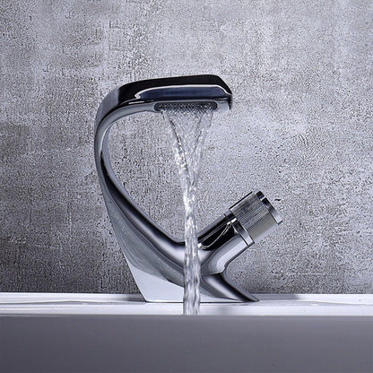 Modern Copper Sink Faucet with Brass Handle