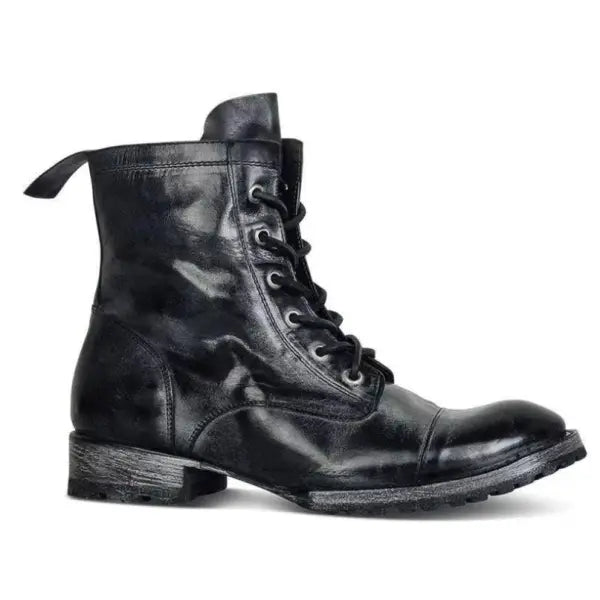Classic Mens Boots with Grip Sole Retro Design