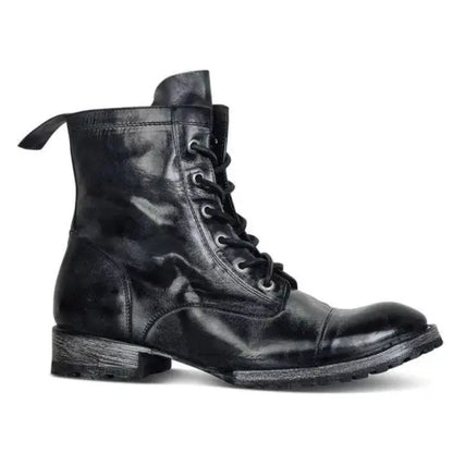 Classic Mens Boots with Grip Sole Retro Design