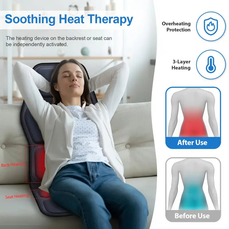 Relaxing Back Massage Chair with Warm Heat