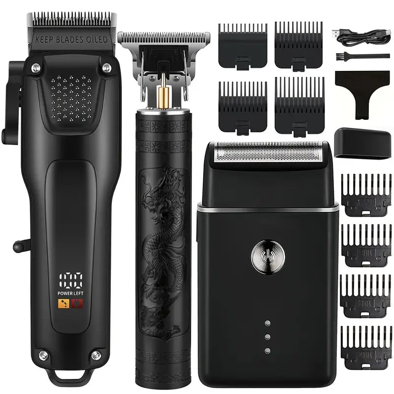 Premium Men's Grooming Kit with Wireless Trimmers - Halri