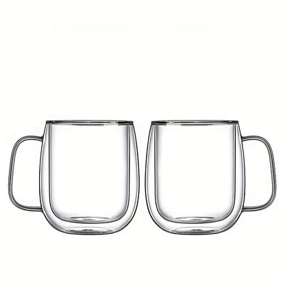 Insulated Double Wall Glass Coffee Mug