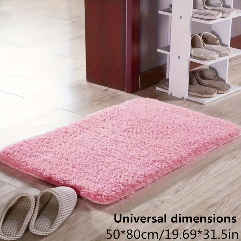 Plush Bathroom Mat - Soft Absorbent Non-Slip Bath Rug