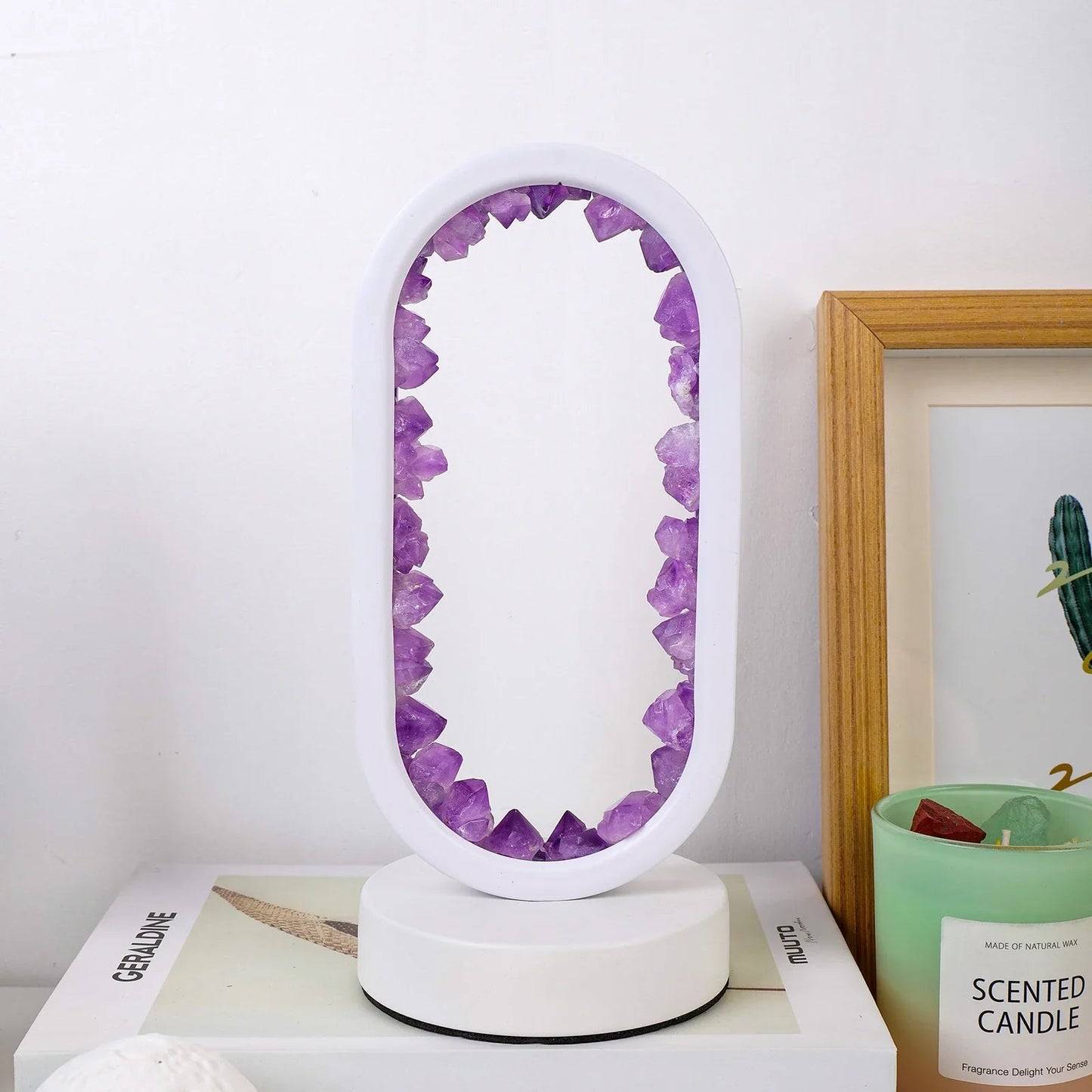 Purple Gemstone Soft Glow Table Light