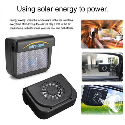 Portable Auto Sun Powered Window Vent Fan