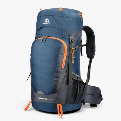 Large Water Resistant Hiking Backpack, Tough Nylon, Comfort Straps