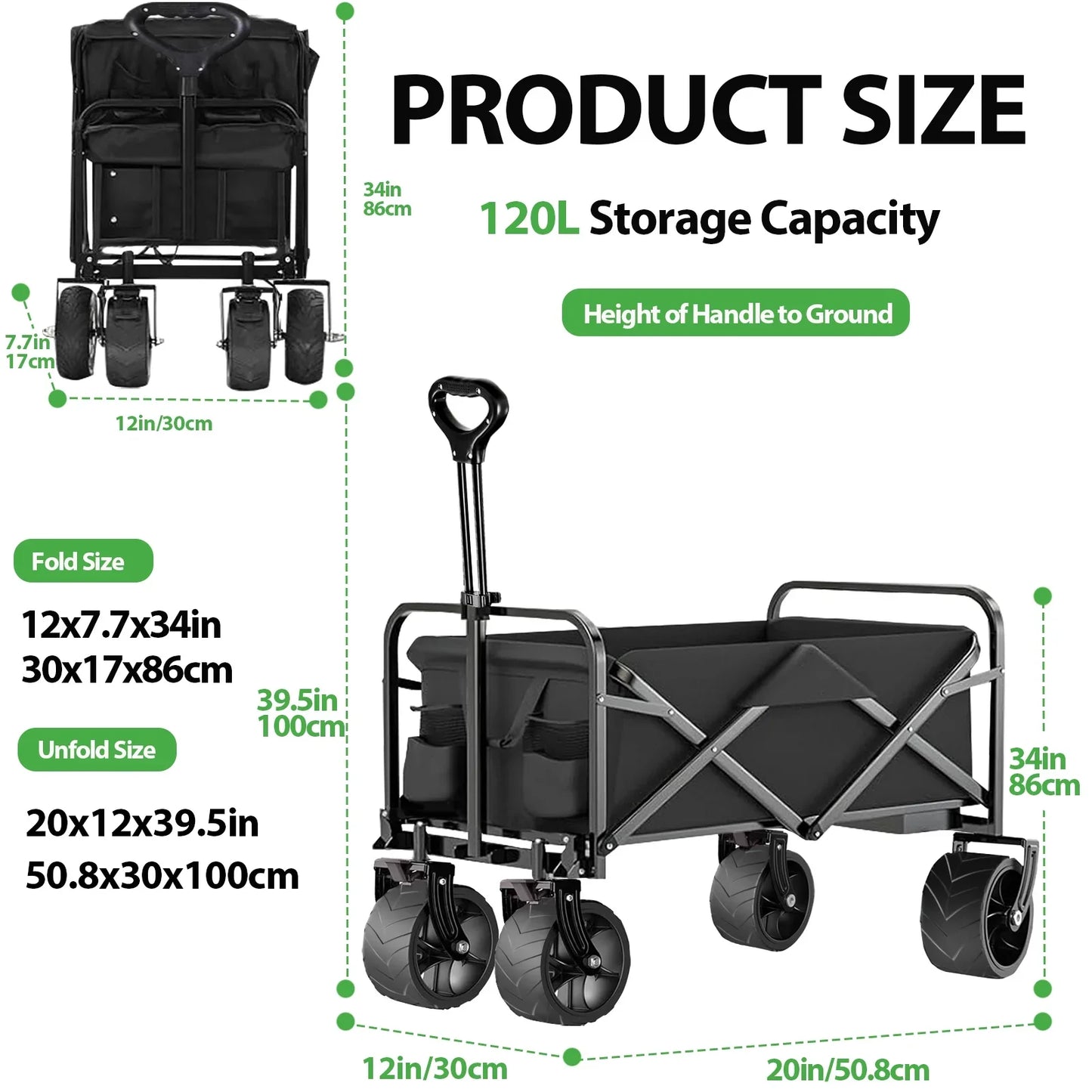 Collapsible Lightweight Utility Wagon