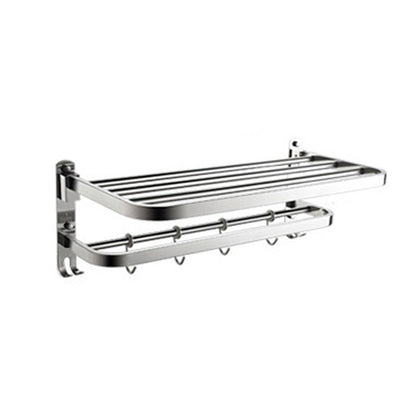 Luxury Chrome Bathroom Accessory Set with Towel Rack
