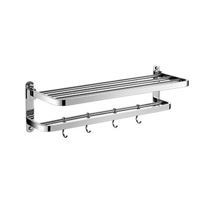Luxury Chrome Bathroom Accessory Set with Towel Rack