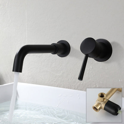 Commercial 2-Handle Wall Mount Bathroom Sink Faucet