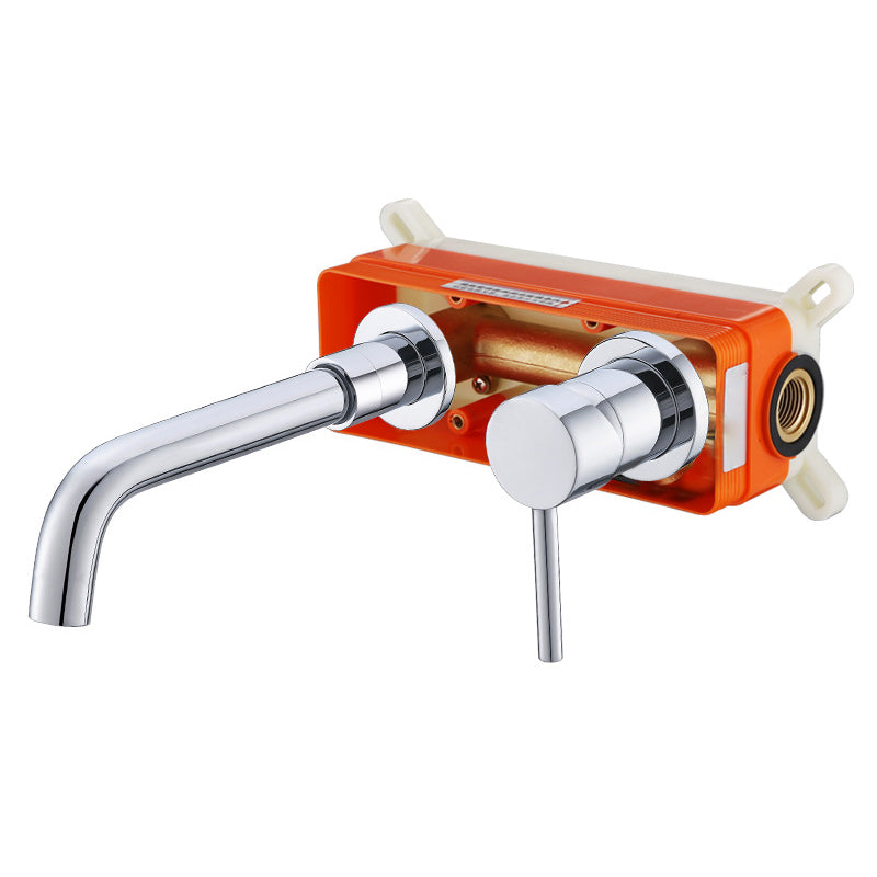 Commercial 2-Handle Wall Mount Bathroom Sink Faucet