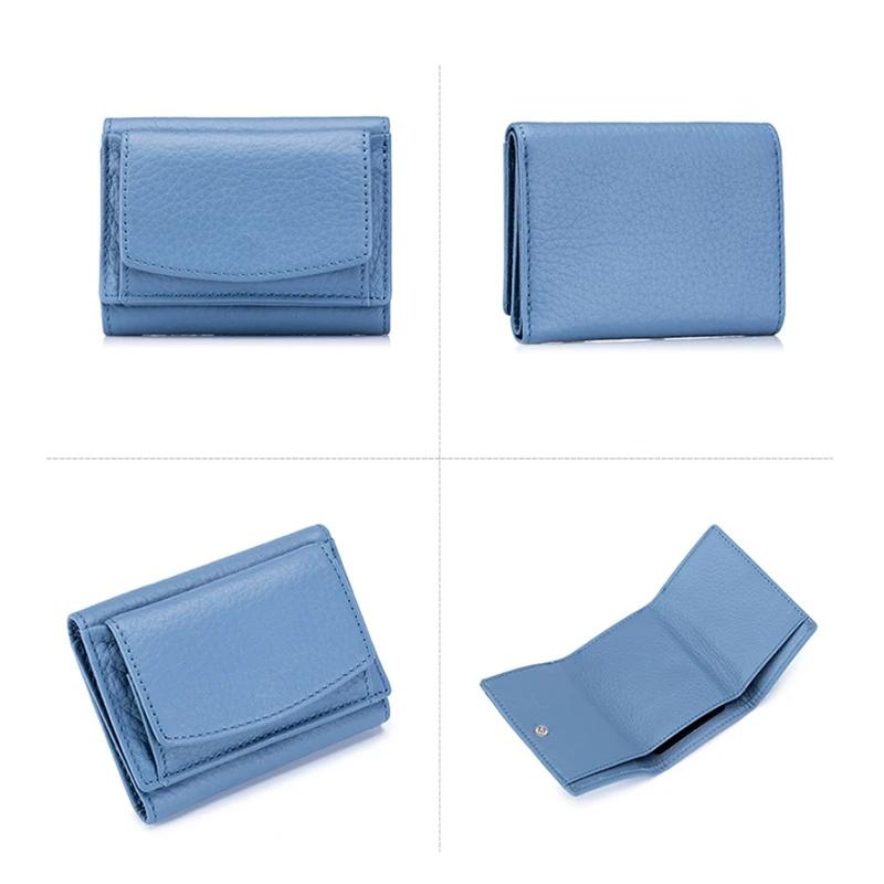 Genuine Leather Small Wallet – Compact Card Holder Purse