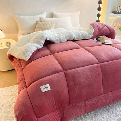 Cozy Plush Fleece Duvet Cover for Winter Warmth