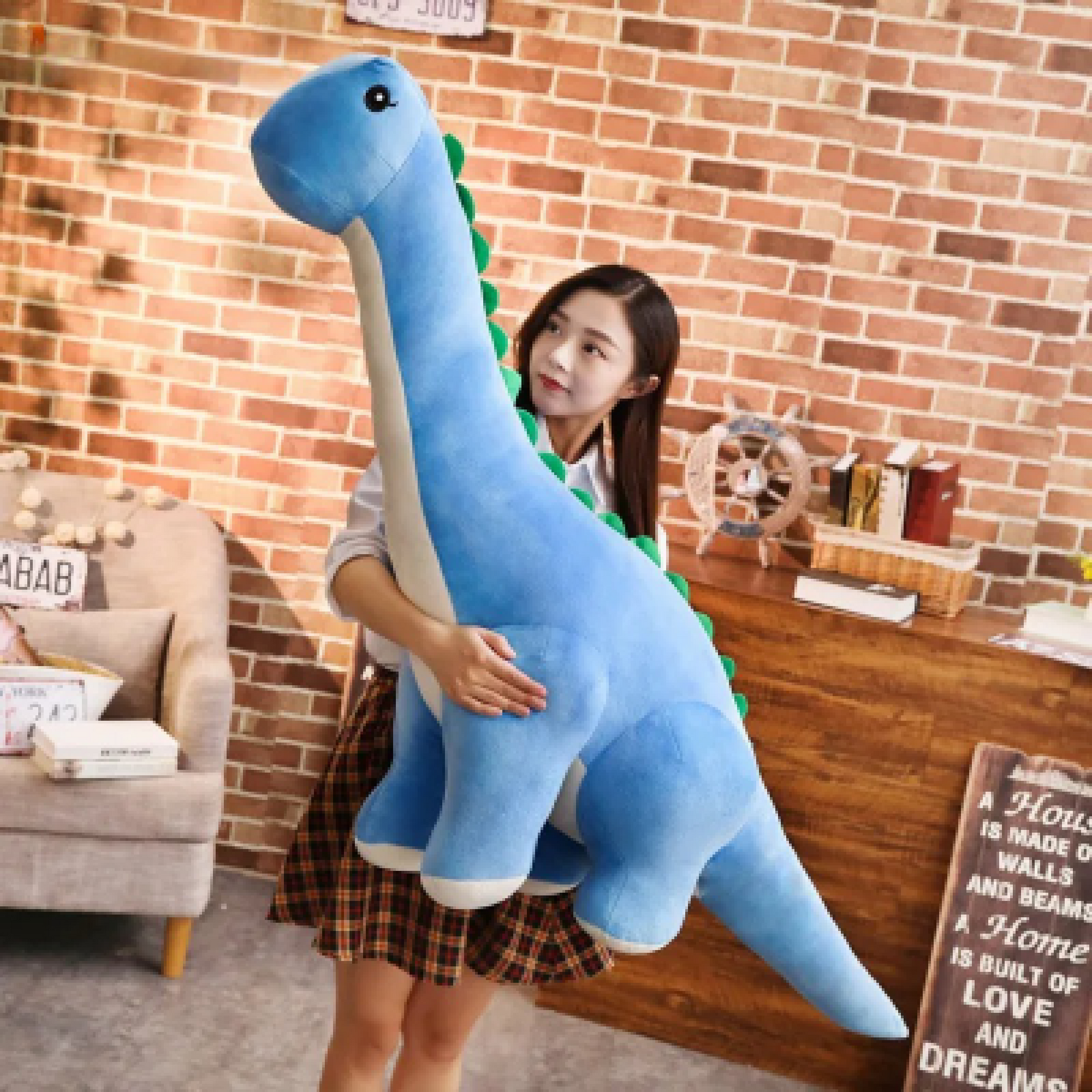 Big Soft Dinosaur Cushion Toy - Halri
