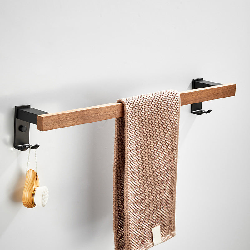 Modern Wooden Aluminum Bathroom Accessory Set