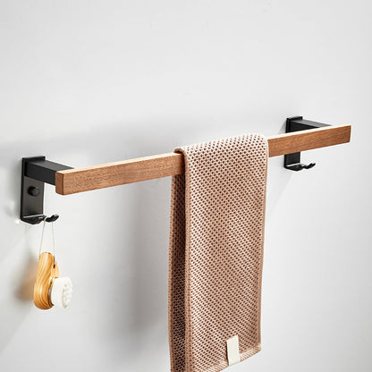 Modern Wooden Aluminum Bathroom Accessory Set