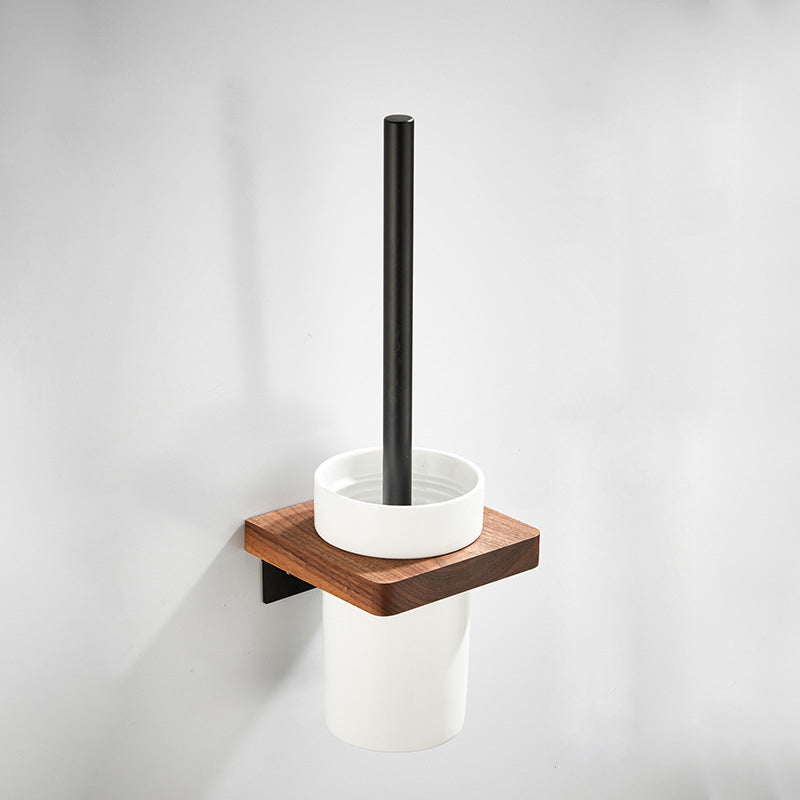 Modern Wooden Aluminum Bathroom Accessory Set