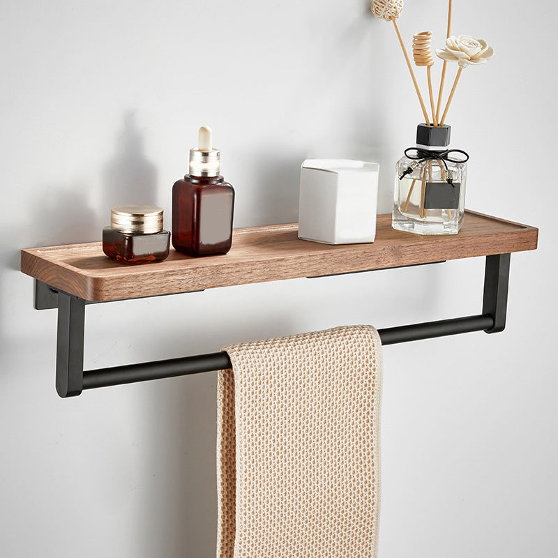 Modern Wooden Aluminum Bathroom Accessory Set