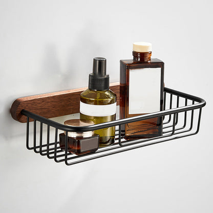 Modern Wooden Aluminum Bathroom Accessory Set
