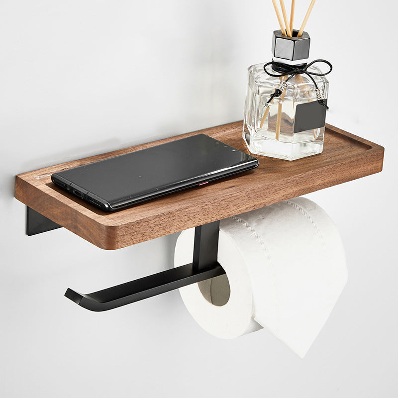 Modern Wooden Aluminum Bathroom Accessory Set