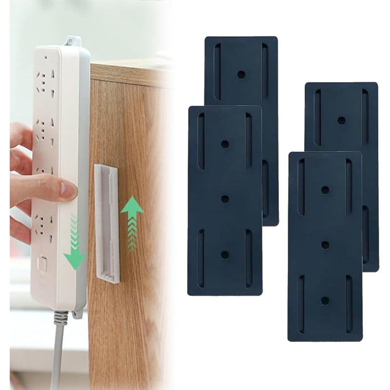 Easy Mount Power Strip Holder with Sliding Track