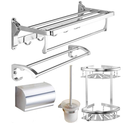 Luxury 5/6 Piece Bathroom Set with Shelf and Towel Rack