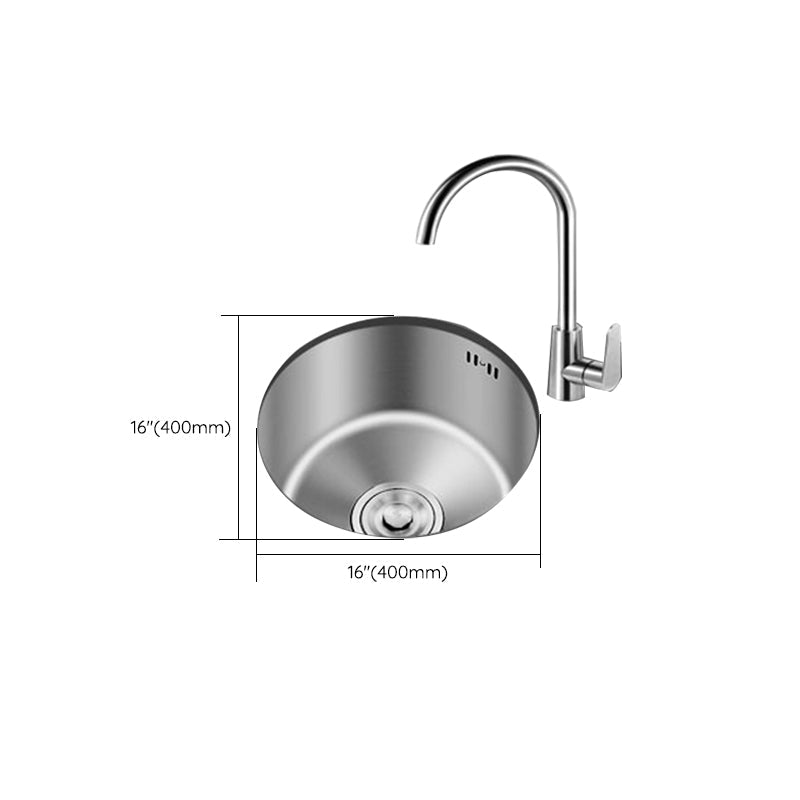 Durable Stainless Steel Sink with Drain Basket