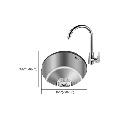 Durable Stainless Steel Sink with Drain Basket