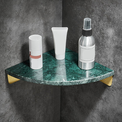 Luxury Marble Bathroom Accessory Set Modern Metal Shelf