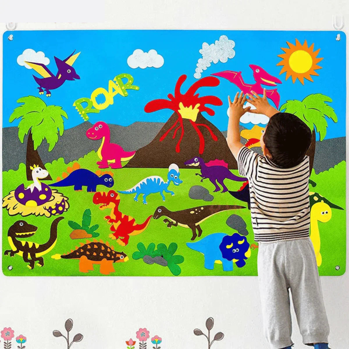 Colorful Animal Felt Learning Board