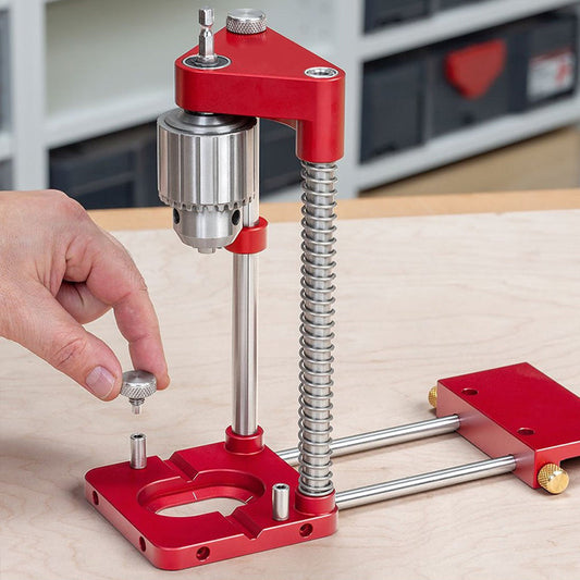Accurate Wood Drilling Guide with Durable Steel Construction - Halri