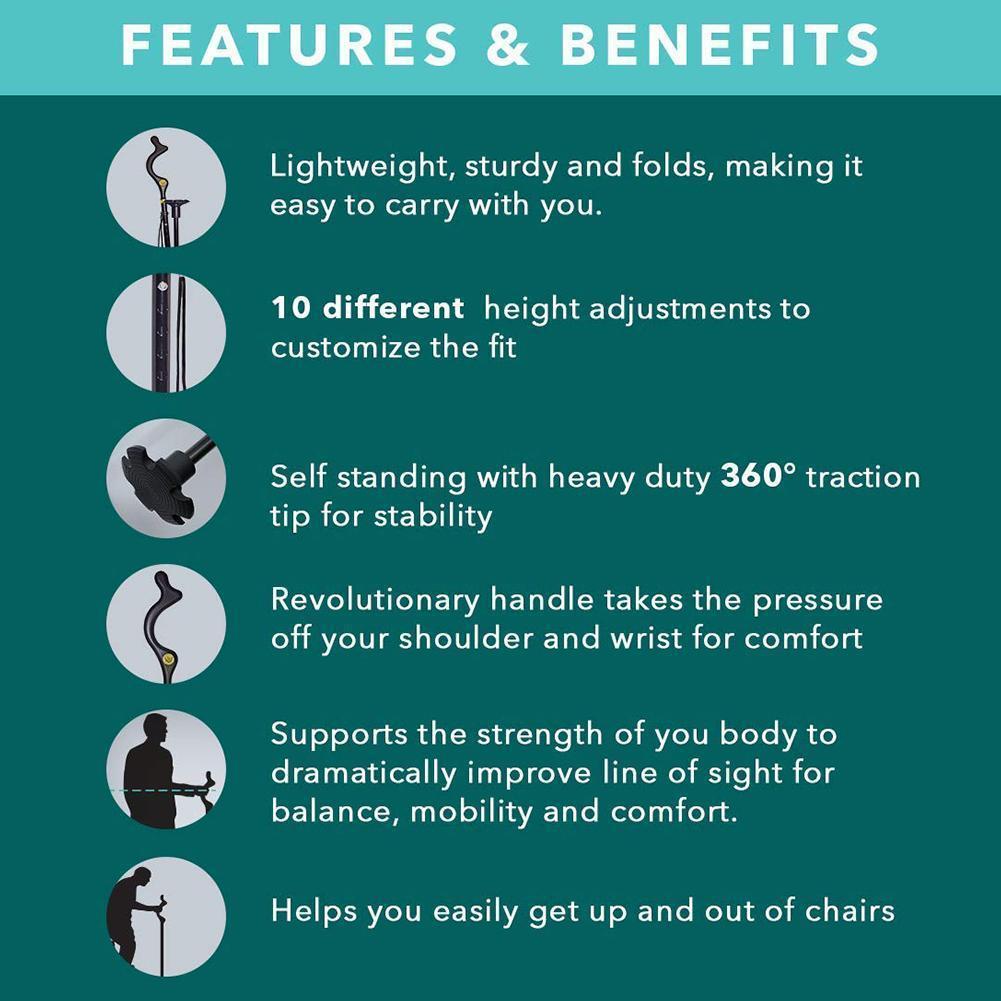 Ergonomic Walking Cane for Seniors