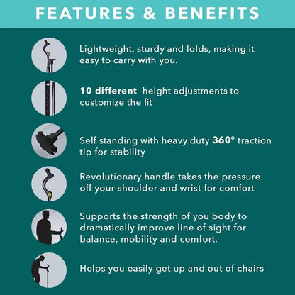 Ergonomic Walking Cane for Seniors