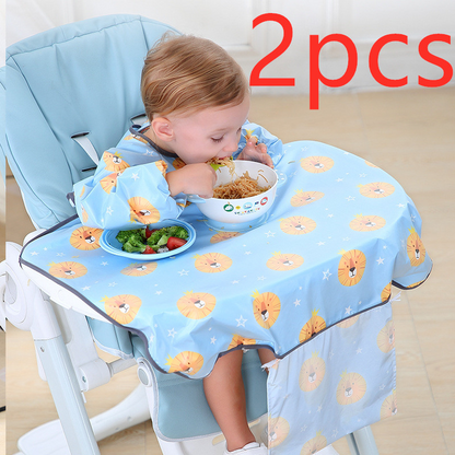 Soft Baby Bib with Sleeves – Easy Clean Bib
