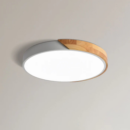 Rustic Wood Modern LED Ceiling Light