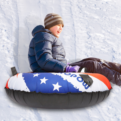 Durable Round Snow Sled Tube for Kids and Adults - Halri